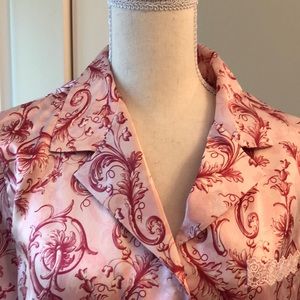 Adonna Pink Paisley Pajama Set (L, NWOT)